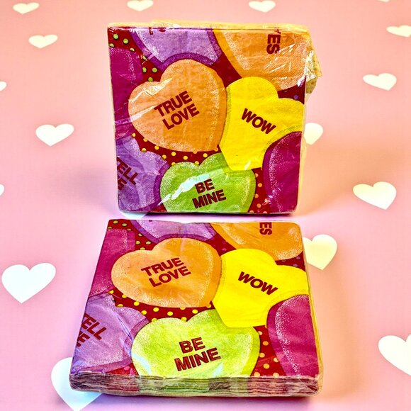 Valentine's Day Paper Luncheon Napkins SWEET TALK Creative Expressions USA 39 ct - Picture 7 of 7